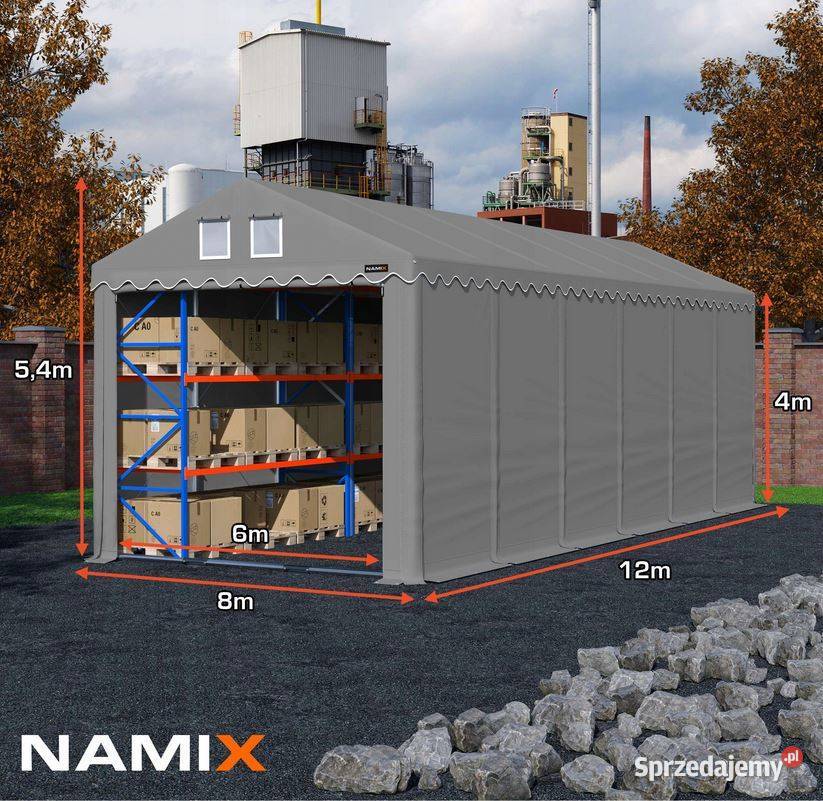 Namiot PRESTIGE 8x124m hala przemysłowa Jabłonna