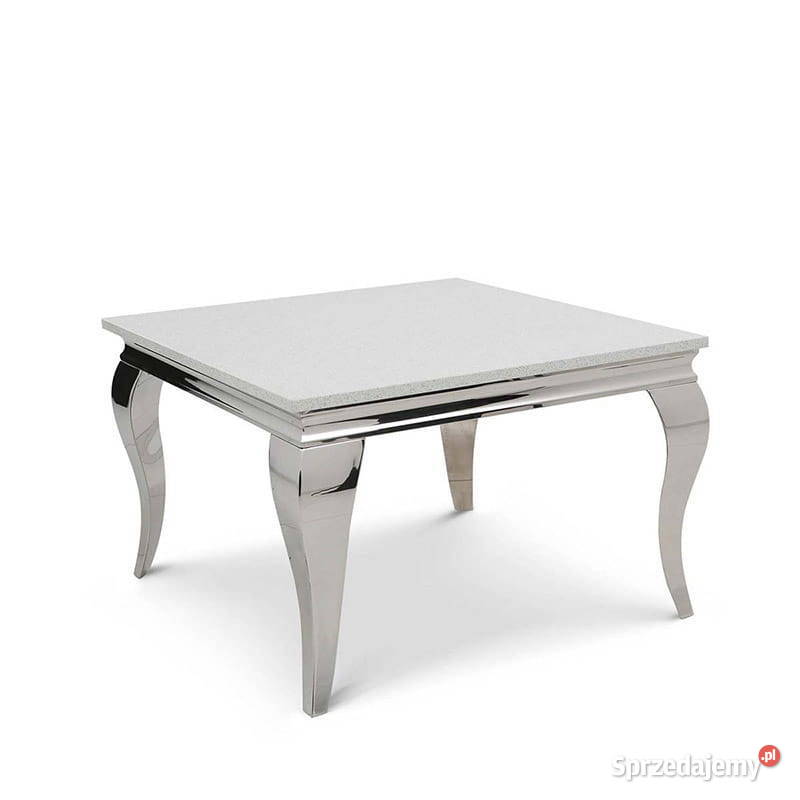 Stolik kawowy Ludwik 45 glamour srebrny stół 45cm Warszawa sprzedam