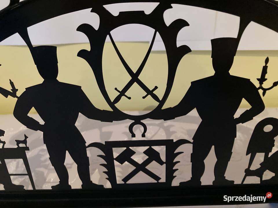 Świecznik Metalowy Łuk z Wizerunkiem Górnika Pozostałe Czerwionka-Leszczyny sprzedam