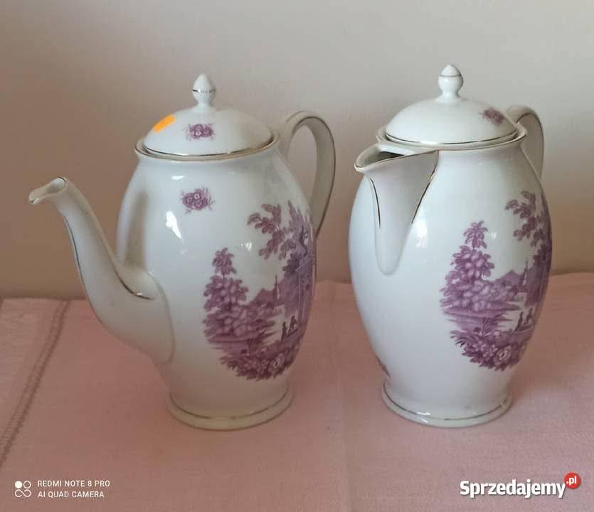 Kabaret paterka Zamki Epiag Royal Czechoslowakia Porcelana i szkło Gdańsk