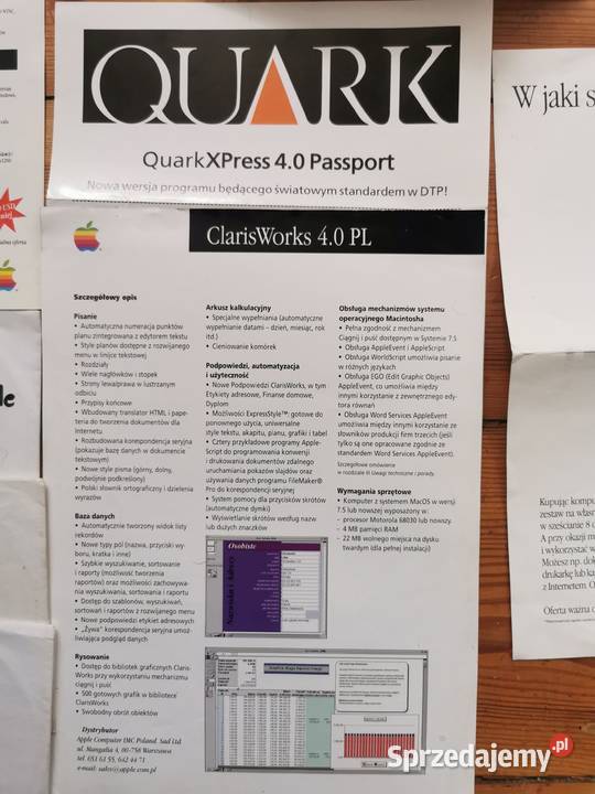 Apple Macintosh płyty cd foldery reklamy