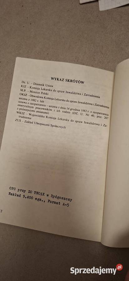1 wydanie 1991 poradnik emerytalny niski nakład Łęczyca sprzedam