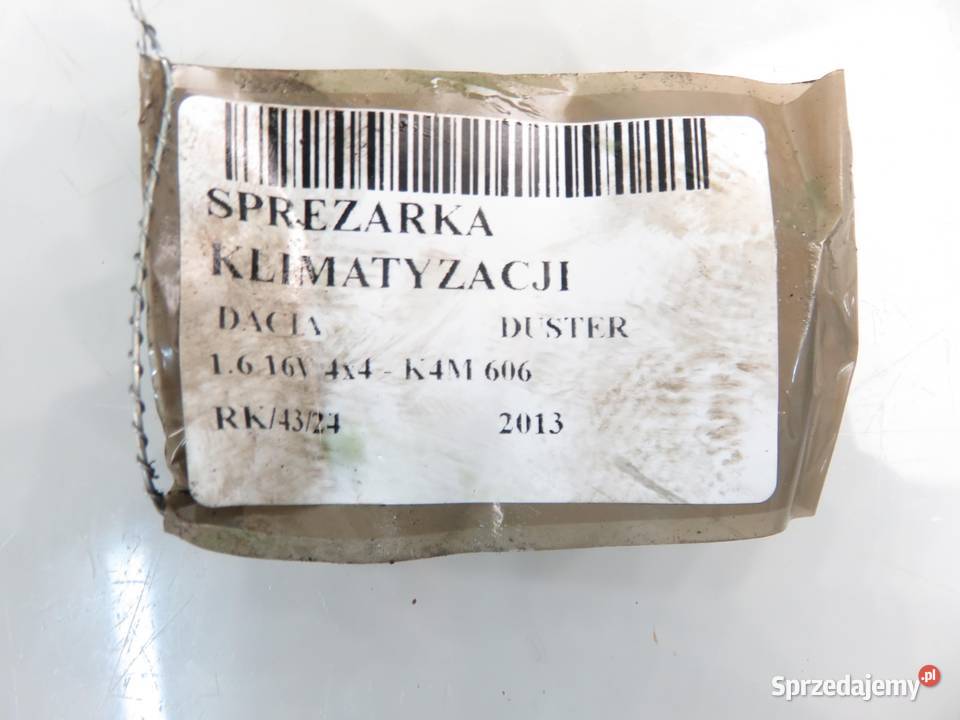 KOMPRESOR KLIMATYZACJI DACIA DUSTER 16 16V
