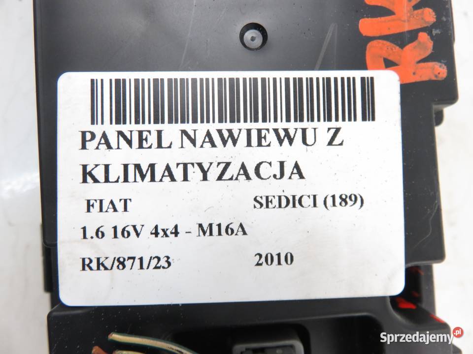 KLIMATRONIK FIAT SEDICI 3951055L00 2370400544 osobowe Motoryzacja
