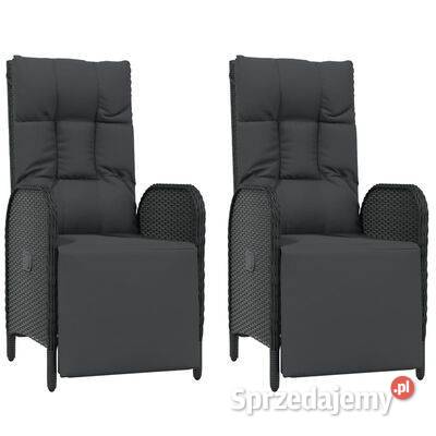 vidaXL Rozkładane krzesła ogrodowe z poduszkami Warszawa