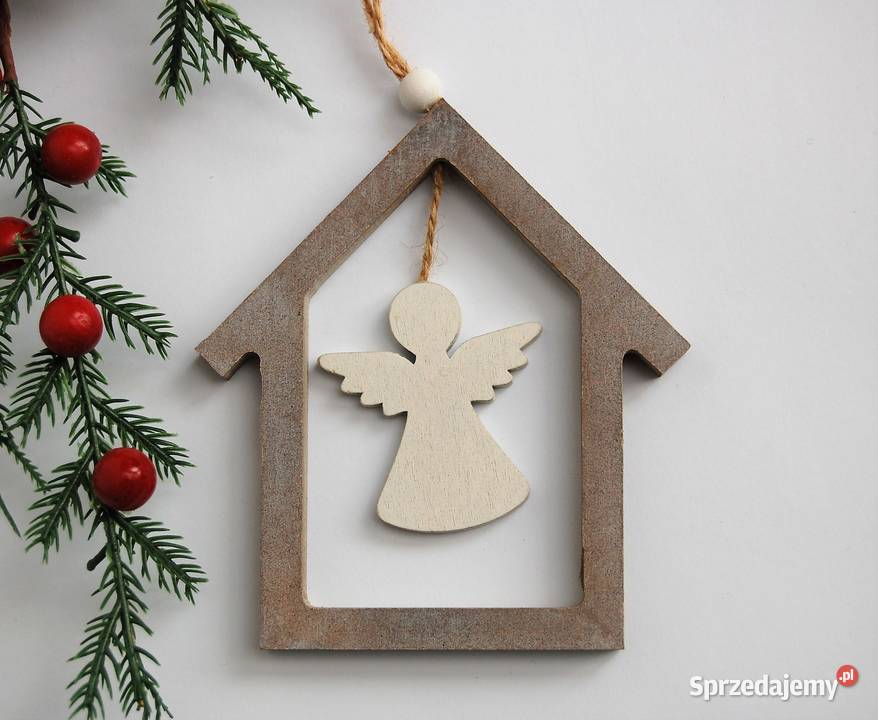 Domek z aniołkiem zawieszka Finlandia Laponia Lublin