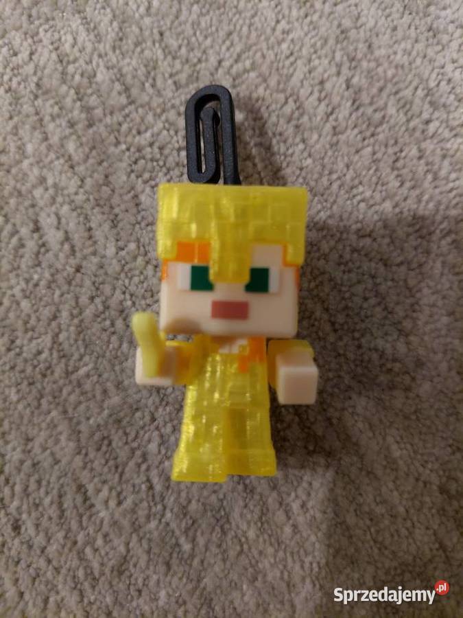 Rzadka figurka Alex w złotej zbroi Minecraft Warszawa