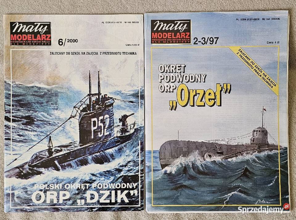 Mały modelarz ORP Błyskawica Wilk ORP Orzeł ORP Książenice