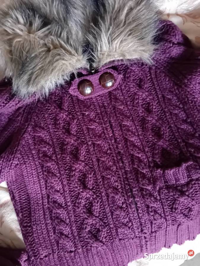 sweterek krótki ale cieplutki Bez wzoru Warszawa