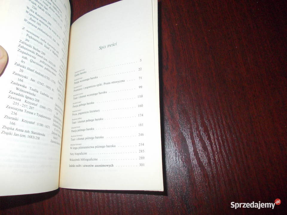 Czesław hernas literatura baroku 1561 podkarpackie