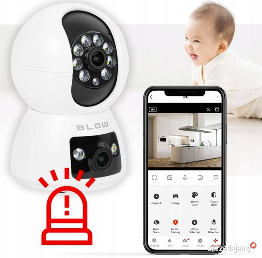 Kamera WIFI Wewnętrzna Obrotowa IP Monitoring Białystok
