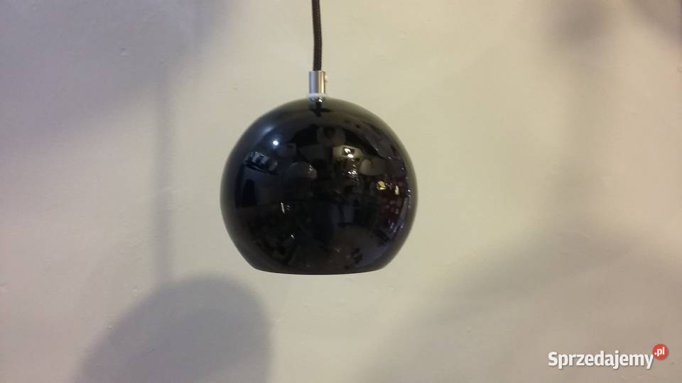 Lampa wisząca KULKA SZKŁO CZARNE do pokoju Warszawa