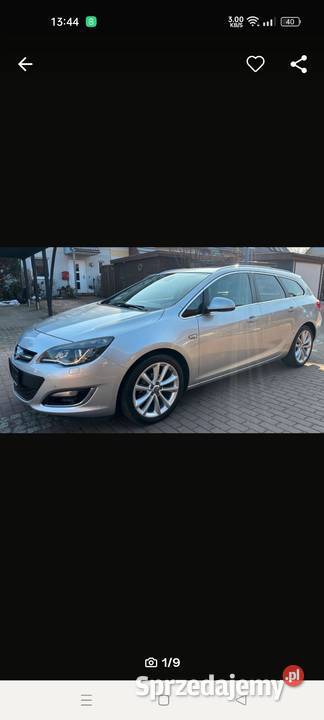 OPEL ASTRA J 14 benzyna 2012 manualna Motoryzacja Gorzów Wielkopolski