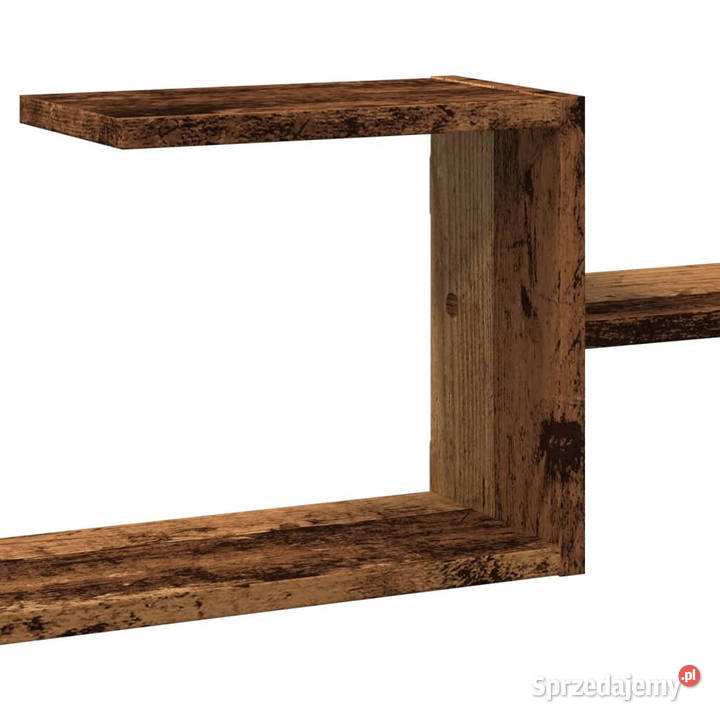 Półka wisząca stare drewno 104x15x49 WM853207