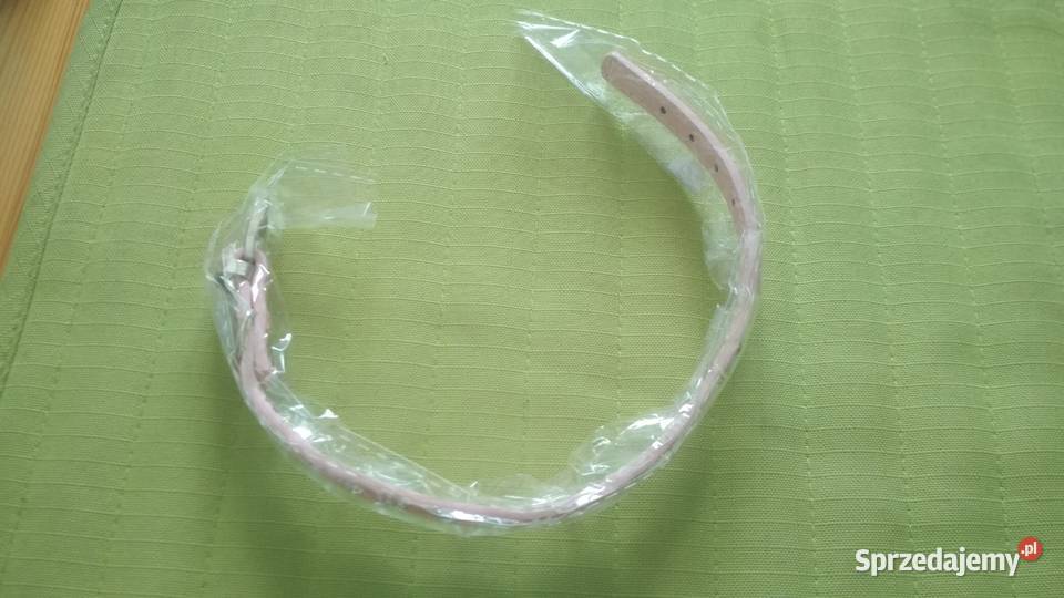 Obroża skórzana różowa 30x1