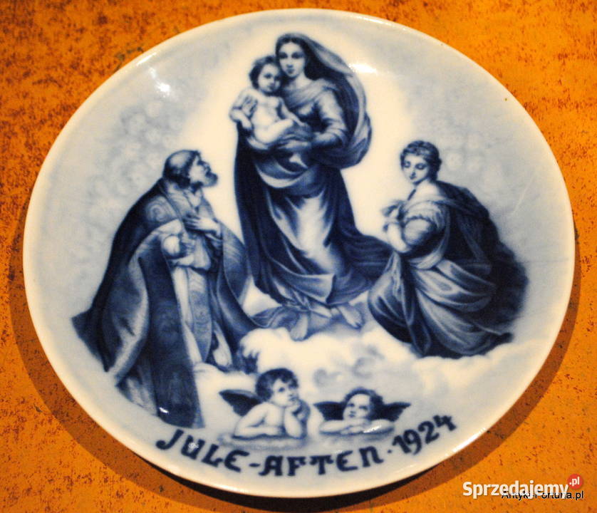 Talerze kobaltowe Sceny biblijne Mała Karczma