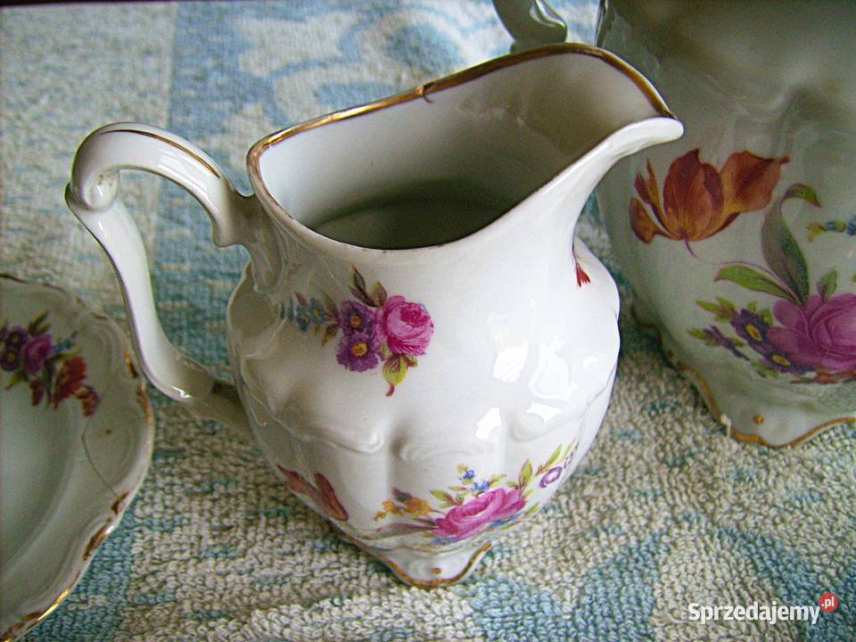 Zestaw kawowy Wałbrzych porcelana z PRLu z lat Porcelana i szkło Porąbka