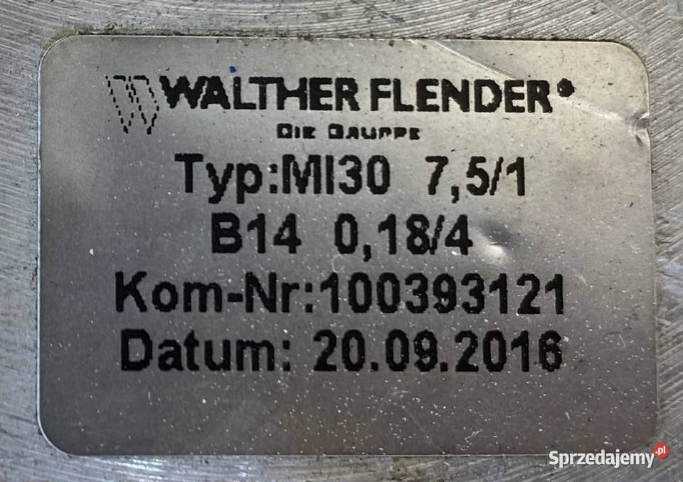 motoreduktor przekładnia 018kW 180obr 3fazowy Pigża sprzedam