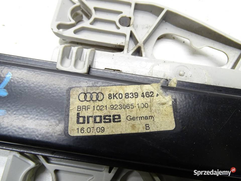 MECHANIZM SZYBY PRAWY TYŁ TYLNY AUDI A4 B8