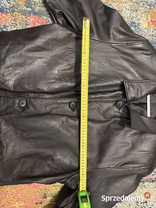 Płaszcz skórzany XL na guziki Apex Kalisz