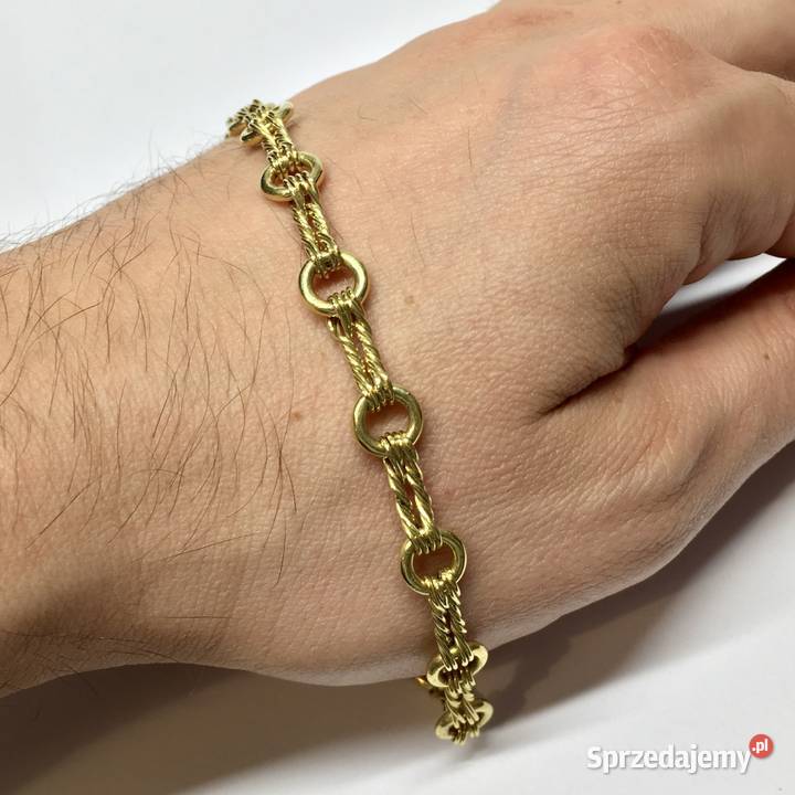 Złota BRANSOLETKA damska 750 18K cudownie złoto Warszawa
