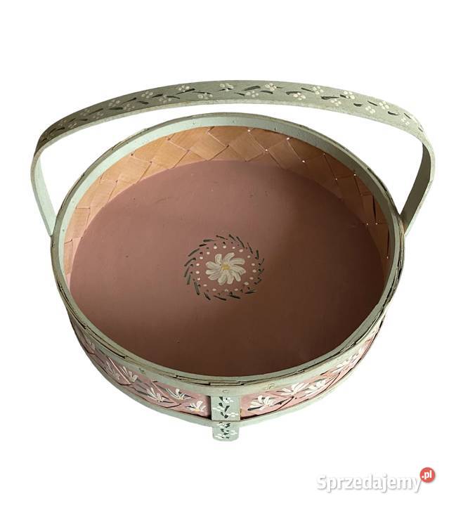 Koszyczek drewniany ręcznie malowany Gunna 92 sprzedam