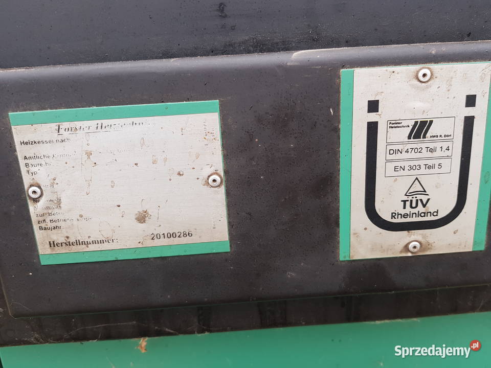 Piec CO na opał stały 28 kW używany drewno Lubsko