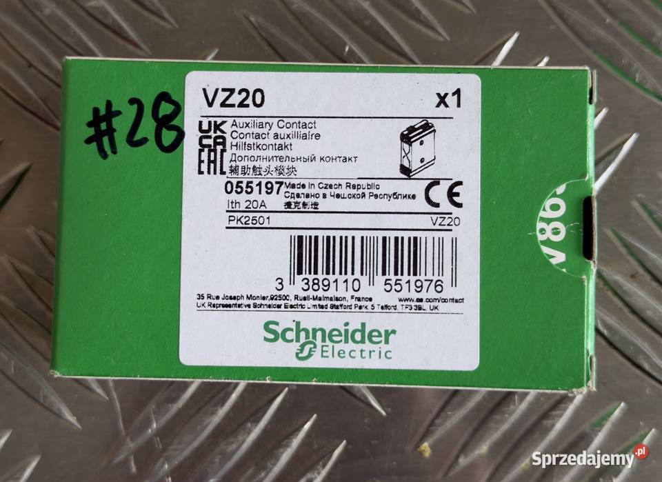 Blok styków pomocniczych 2NO Schneider Electric Szczecin sprzedam