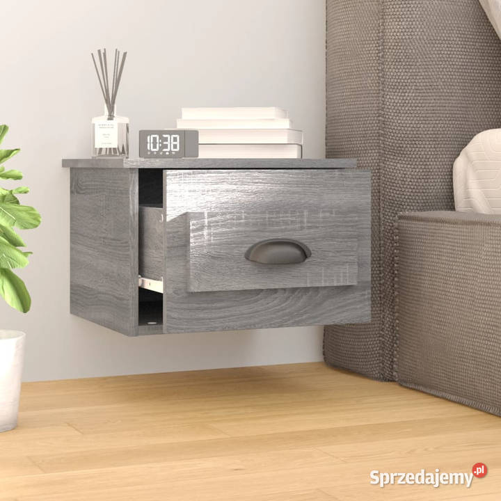 Wisząca szafka nocna szary dąb sonoma 415x36x28 Warszawa