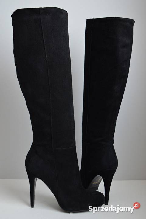 PERFEKCYJNA SZPILKA przyjemny ZAMSZ kozaki ALDO skóra Białystok