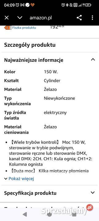 Wytwornica wyrzutnia ogniakoncertowa Koszalin