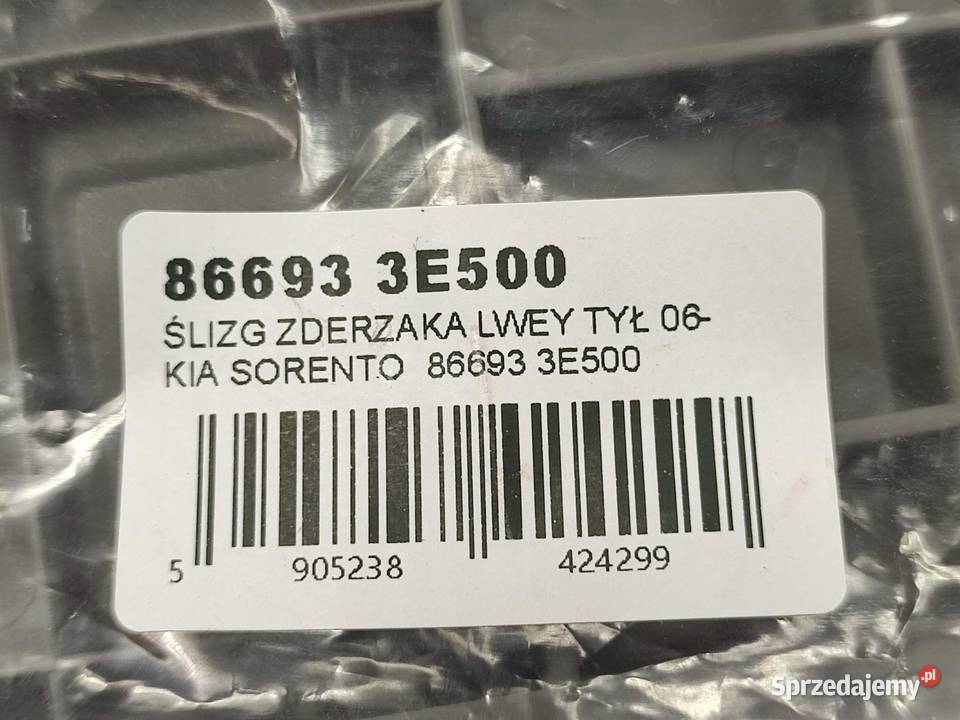 ŚLIZG ZDERZAKA LEWY TYŁ KIA SORENTO 2006 I JC