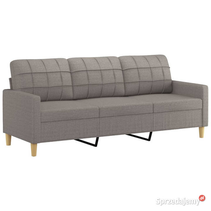 3osobowa sofa z podnóżkiem taupe 180 tkaniną Warszawa