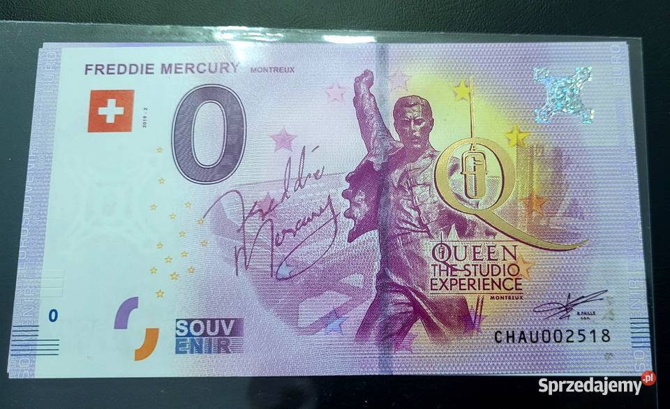 0 euro Freddie Mercury GOLD 20192 Kolekcje małopolskie Rabka-Zdrój