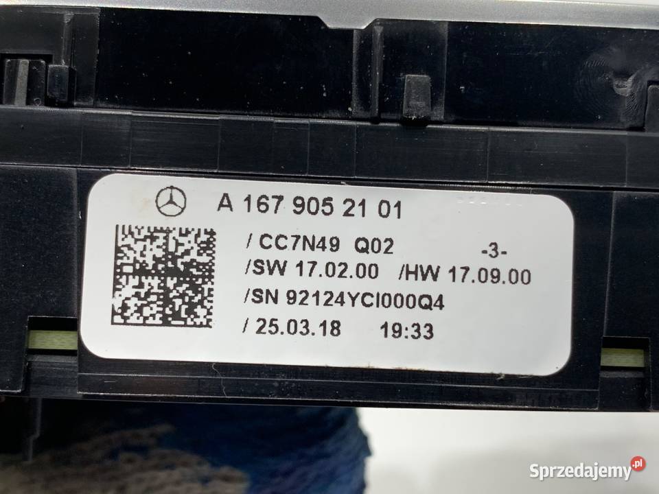 PRZEŁĄCZNIK FOTELA PRAWY MERCEDES GLE