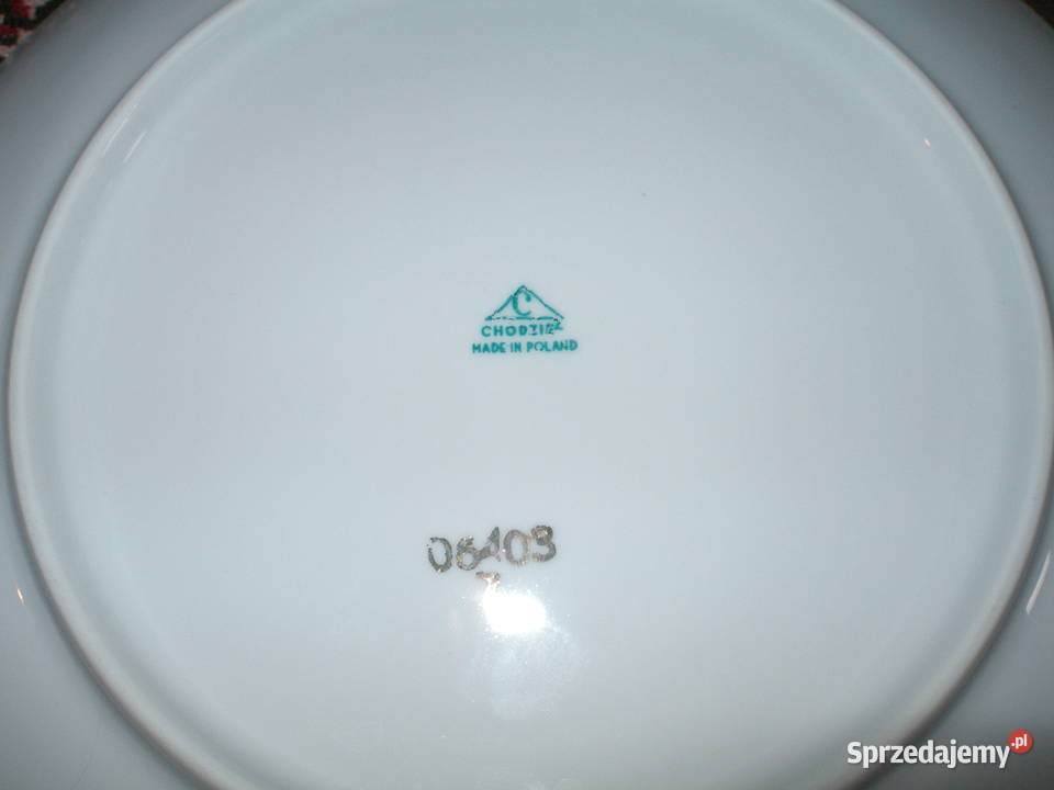 Talerz płytkie porcelana Chodzież