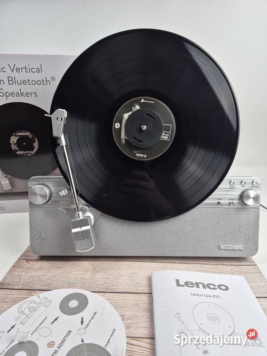 Gramofon pionowy automatyczny wbudowane głośniki