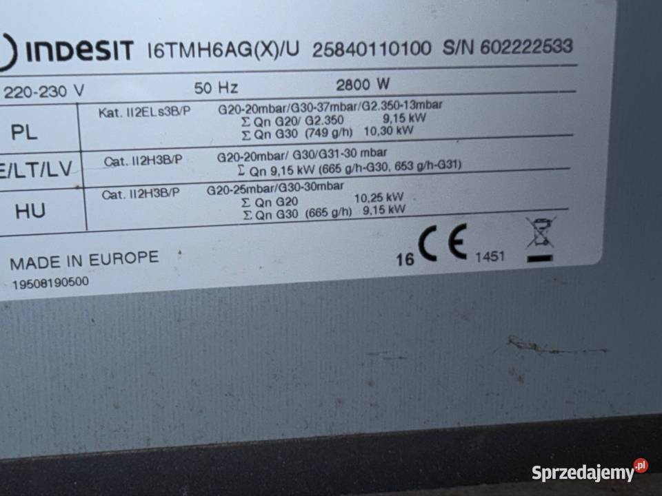 Kuchnia INDESIT I6TMH6AGXU Humniska