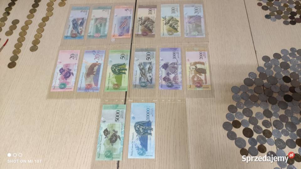 Wenezuela seria 14 banknotów UNC Milicz sprzedam
