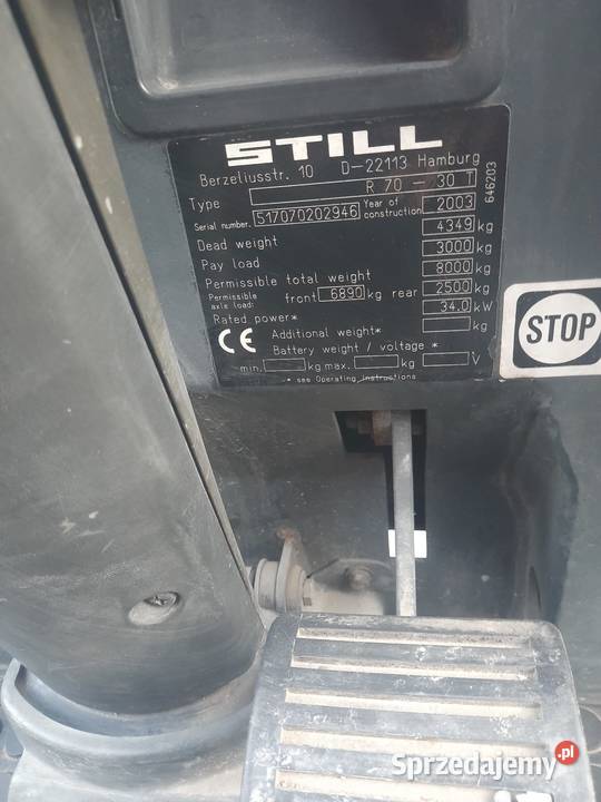 Wózek widłowy STILL R7030T LPG