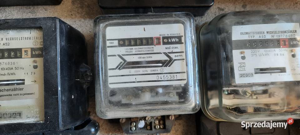Licznik energii zużycia prądu 220V 400V 10A 40A Gubin