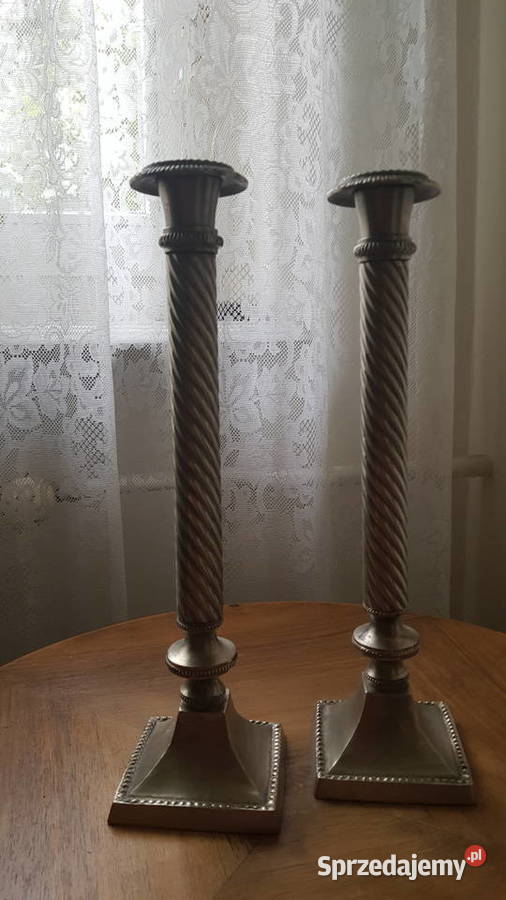 Dwa wysokie świeczniki Siemianowice Śląskie
