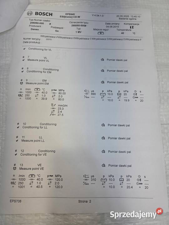 WTRYSK WTRYSKIWACZ OPEL ASTRA J MOKKA MERIVA B