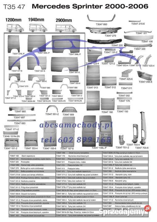 podłoga mercedes 906 907 ocynk Radom