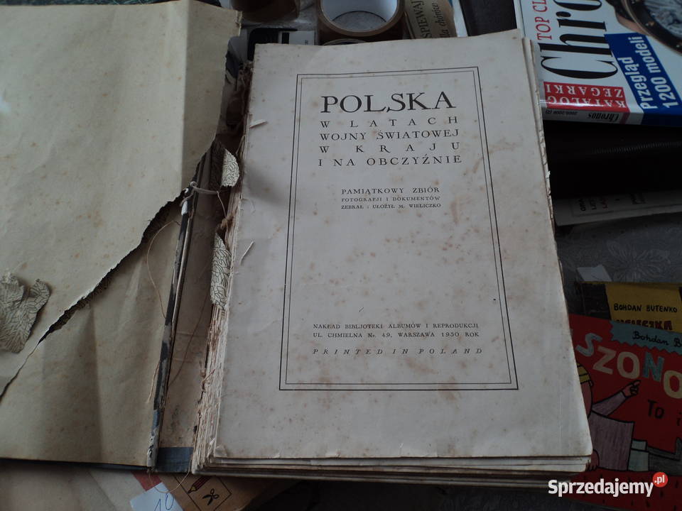 Polska w latach wojny światowej album z 1930 Nowy Sącz