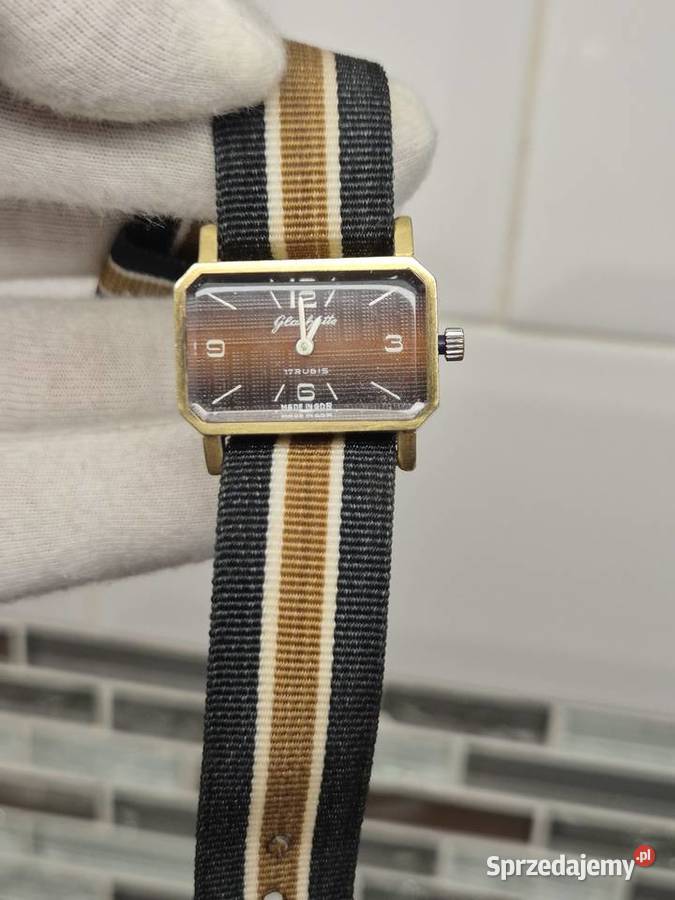 Damski zegarek pozłacany Glashutte śląskie Chorzów