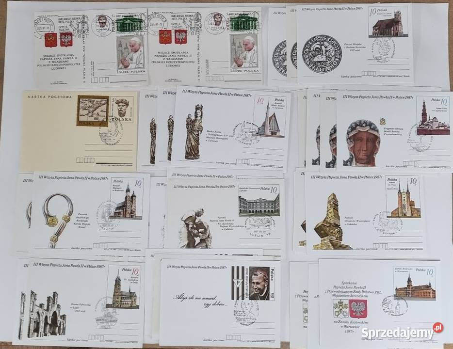 Koperty kartki pocztowe okolicznościowe całostki Pocztówki i karty telefoniczne