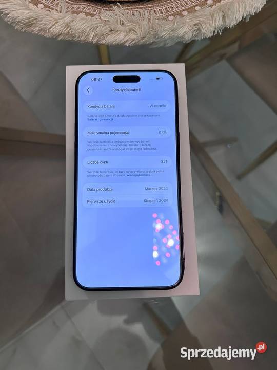 iPhone 15 Pro 256GB Czarny Na gwarancji Stan Nysa sprzedam