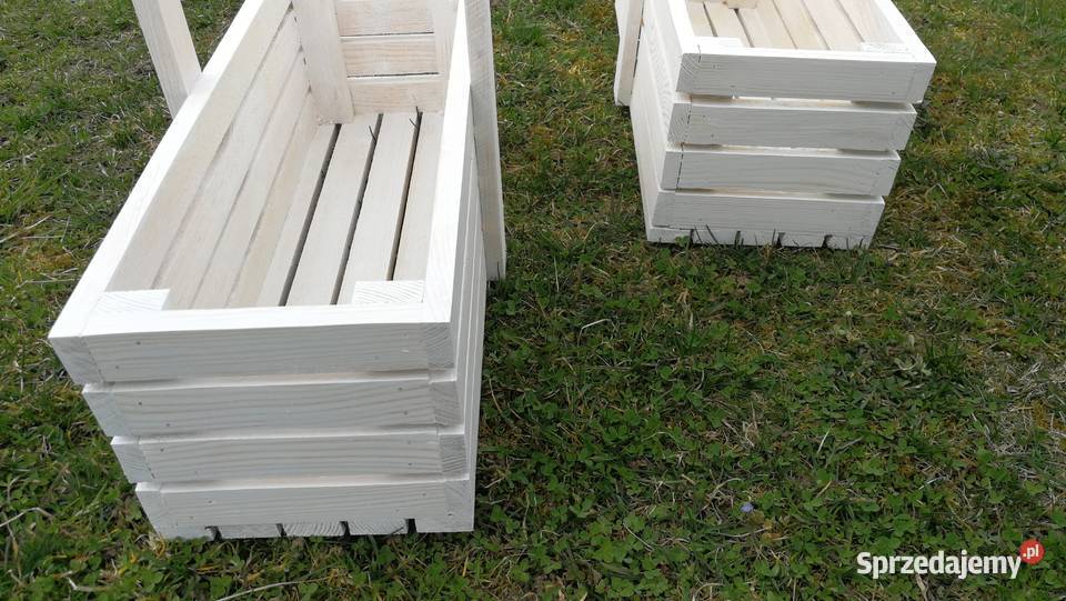 Doniczka drewniana osłonka drewniana Radków