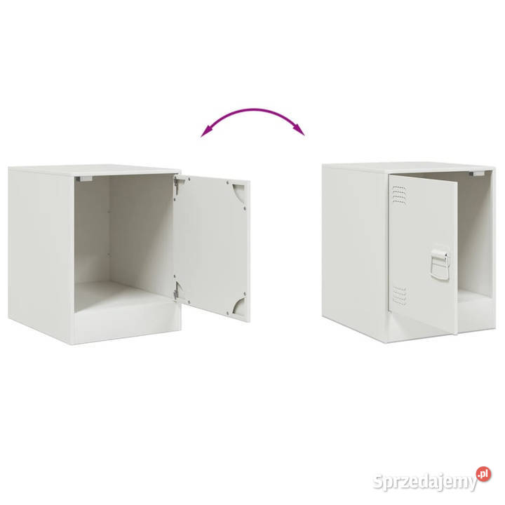 Szafka nocna biała 345x39x44 stal WM841617 mazowieckie Warszawa